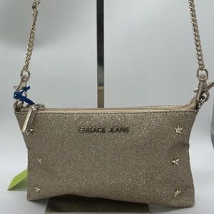 Versace Jeans gold sparkly Wallet on Chain